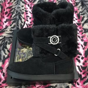 Guess black boots women size 7